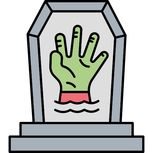 cementerio Generic color outline icono
