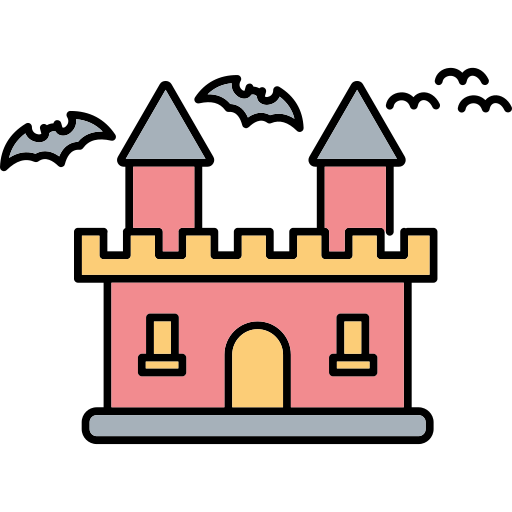 Дом с привидениями Generic color outline иконка