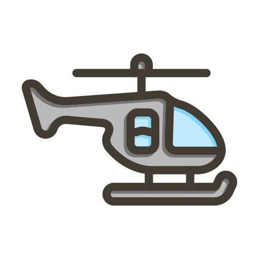 헬리콥터 Generic color lineal-color icon