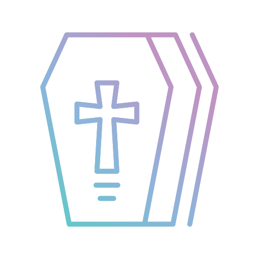 Coffin Generic gradient outline icon