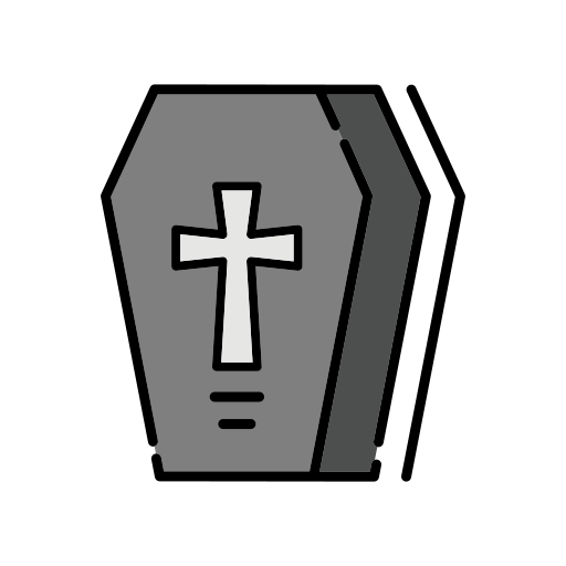 Coffin Generic color outline icon