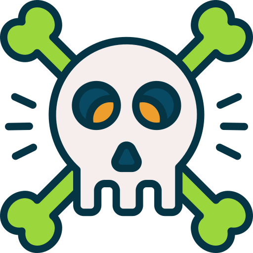 schedel Generic color outline icoon