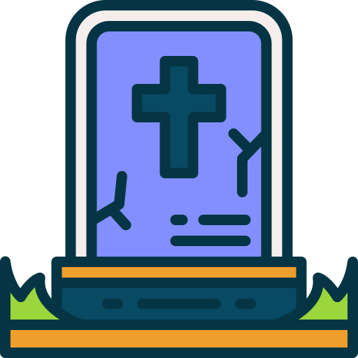 lápida sepulcral Generic color outline icono
