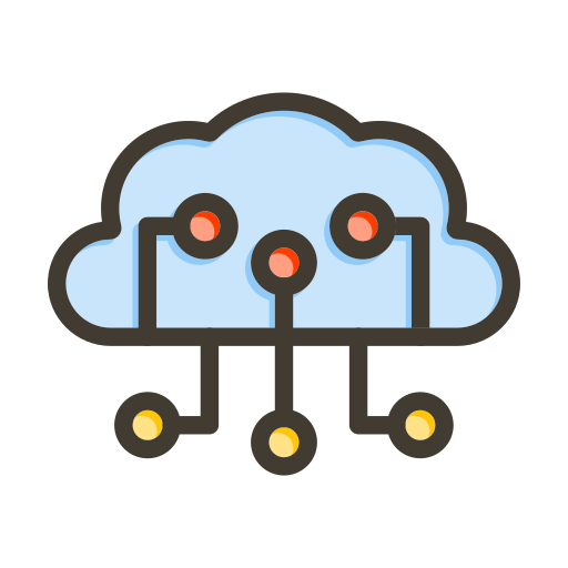 cloud intelligence Generic color lineal-color icon