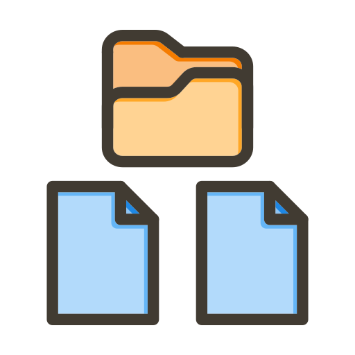 File management Generic color lineal-color icon