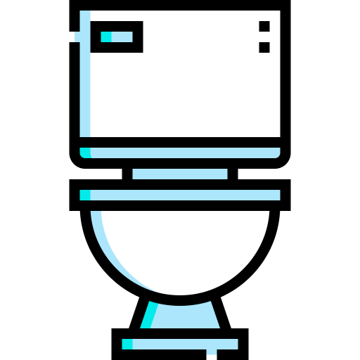 Toilet Detailed Straight Lineal color icon