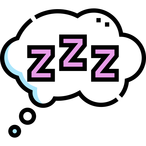 Sleep Detailed Straight Lineal color icon