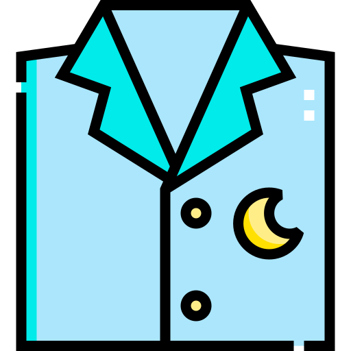 Pajamas Detailed Straight Lineal color icon