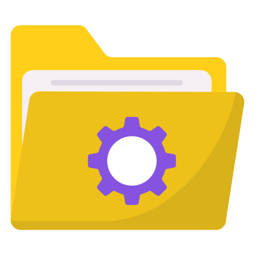 Folder setting Generic color fill icon