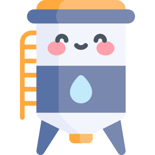 wassertank Kawaii Flat icon