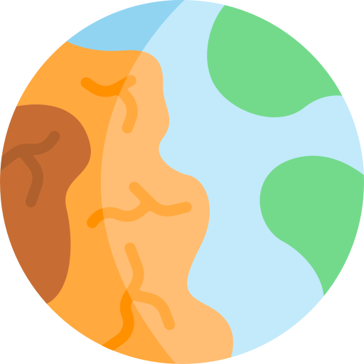 Desertification Kawaii Flat icon