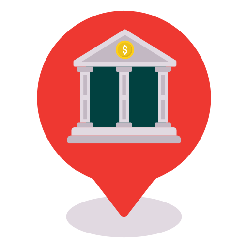 Bank location Generic color fill icon