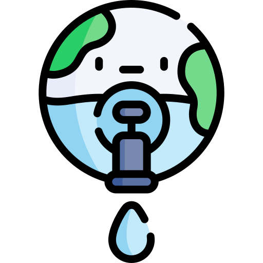 水危機 Kawaii Lineal color icon