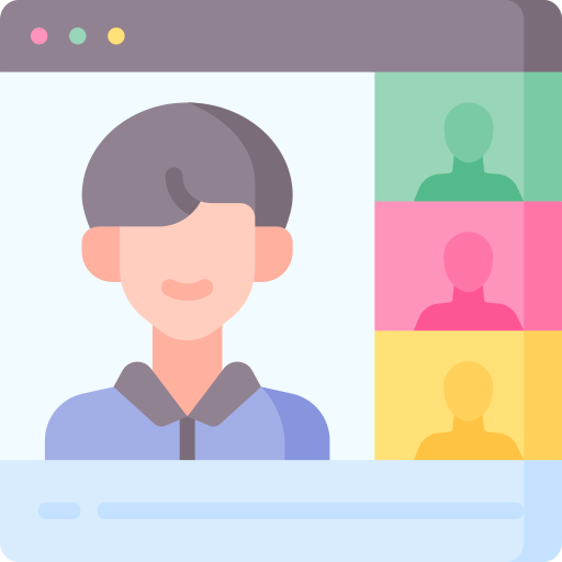 Online conference Special Flat icon
