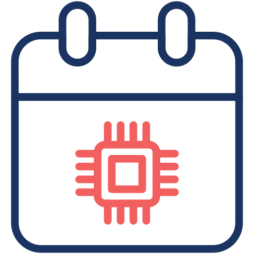 microprocessore Generic color outline icona
