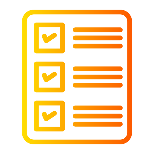 Checklist Generic gradient outline icon