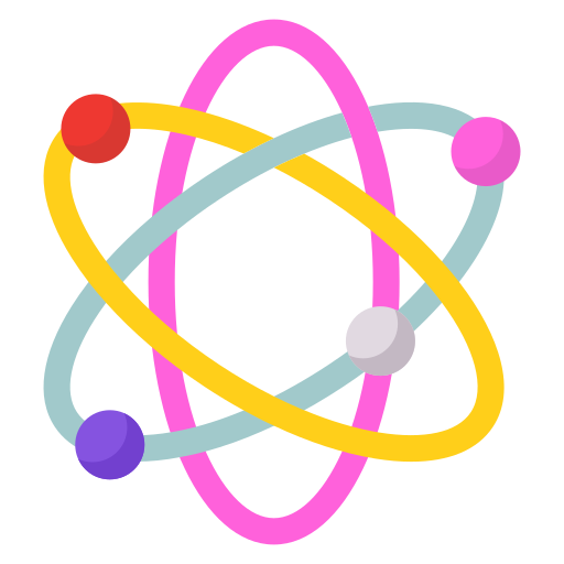 물리학 Generic color fill icon