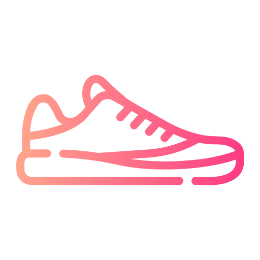 zapatilla Generic gradient outline icono