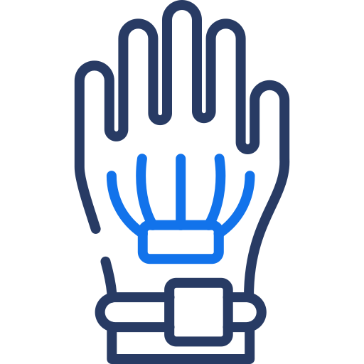 Проводные перчатки Generic color outline иконка