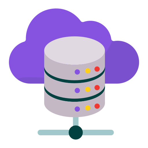 baza danych w chmurze Generic color fill ikona