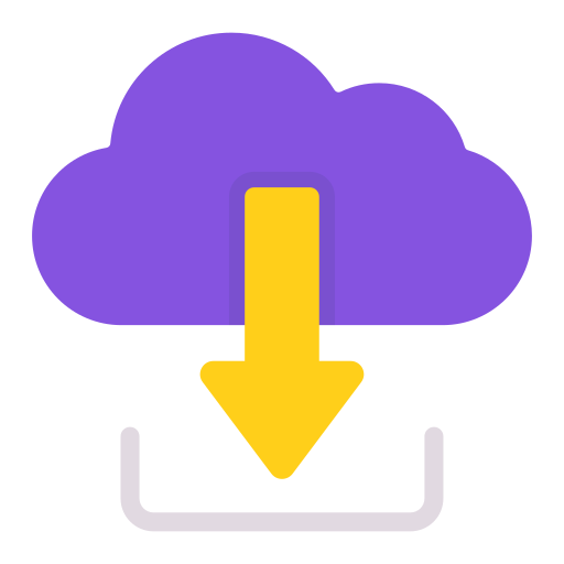 Cloud download Generic color fill icon