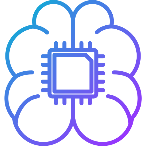 Artificial intellegence Generic gradient outline icon