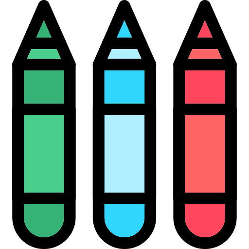 kredki Generic color lineal-color ikona