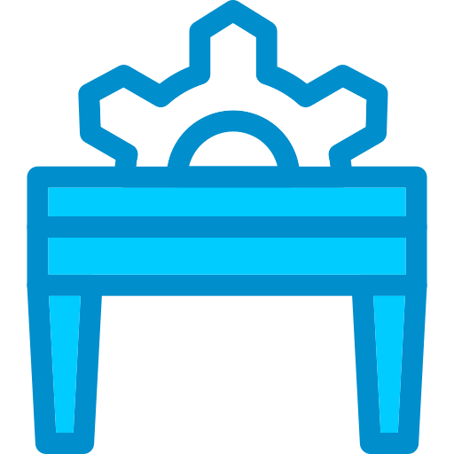 Table saw Generic color lineal-color icon