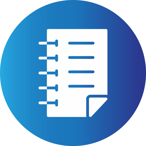 Notebook Generic gradient fill icon