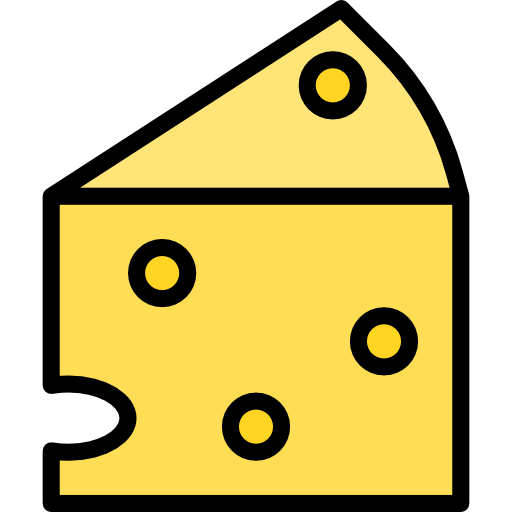 Cheese Catkuro Lineal Color icon