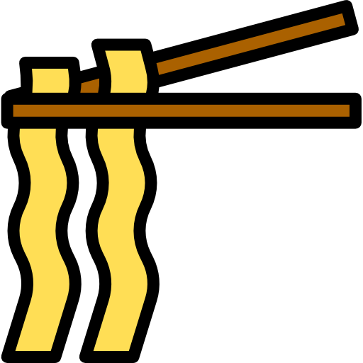 nudeln Catkuro Lineal Color icon