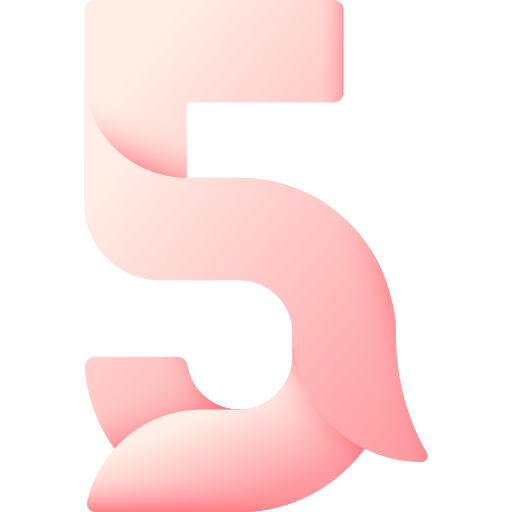 다섯 3D Color icon