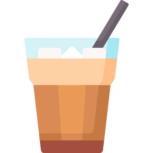 café con leche helado Special Flat icono