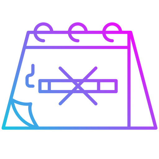 calendario Generic gradient outline icono