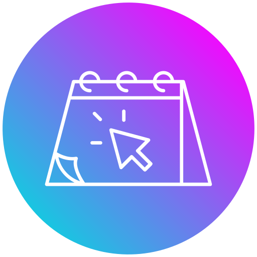 달력 Generic gradient fill icon