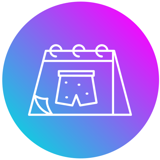 달력 Generic gradient fill icon