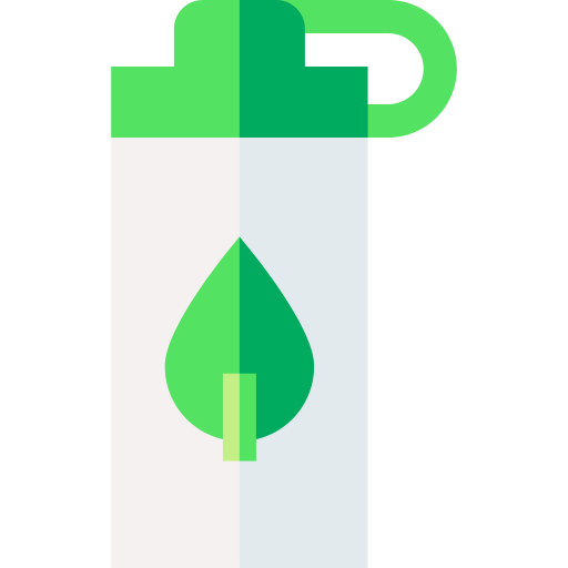 botella reutilizable Basic Straight Flat icono
