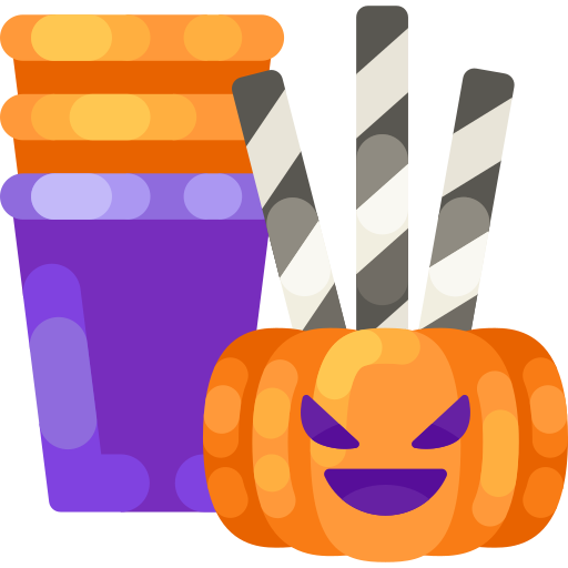 halloween party Special Shine Flat icon