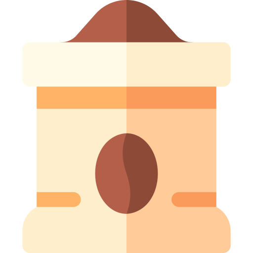 kaffeebeutel Basic Rounded Flat icon