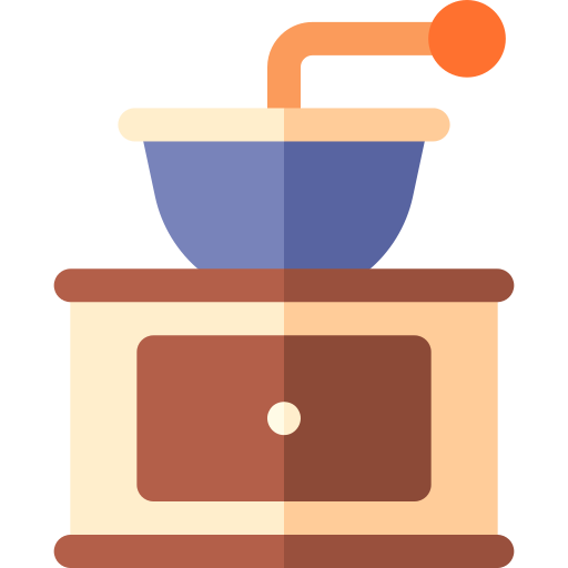 Coffee mill Basic Rounded Flat icon