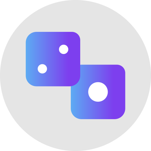 Dice game Generic gradient fill icon