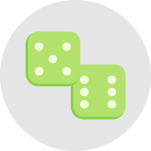 Dice game Generic color fill icon