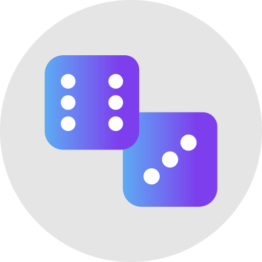 Dice game Generic gradient fill icon