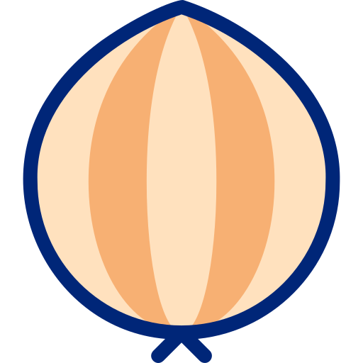 Onion Basic Accent Lineal Color icon