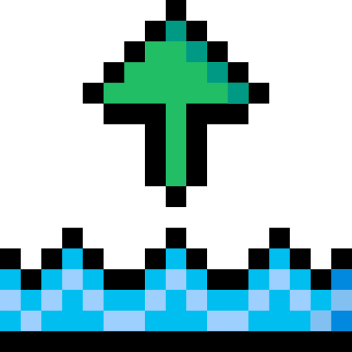 marea Pixel Linear color icono