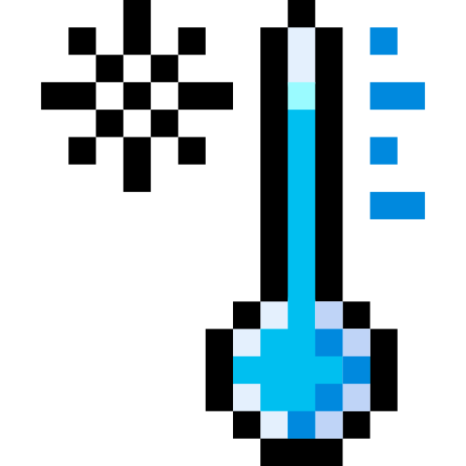 추운 Pixel Linear color icon