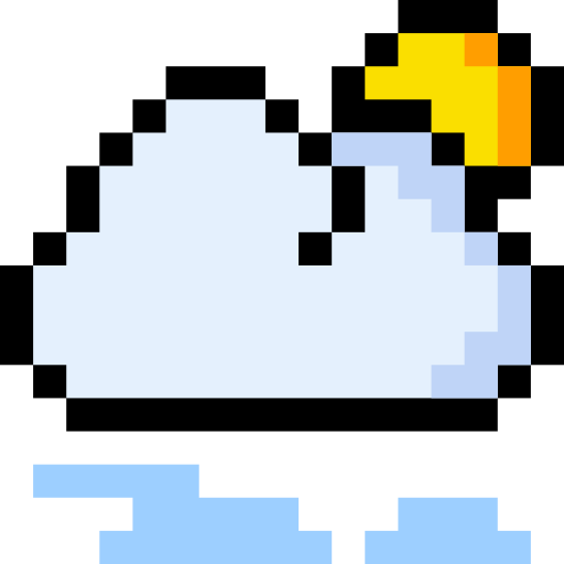 Туман Pixel Linear color иконка