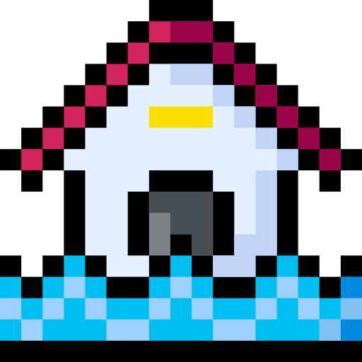 inundación Pixel Linear color icono