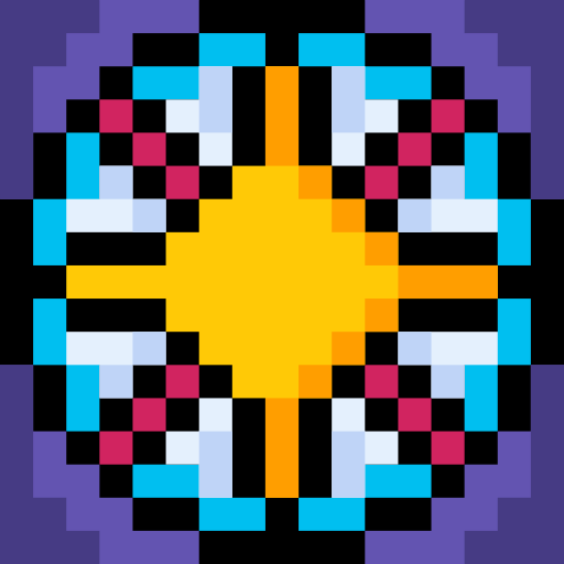 Compass Pixel Linear color icon