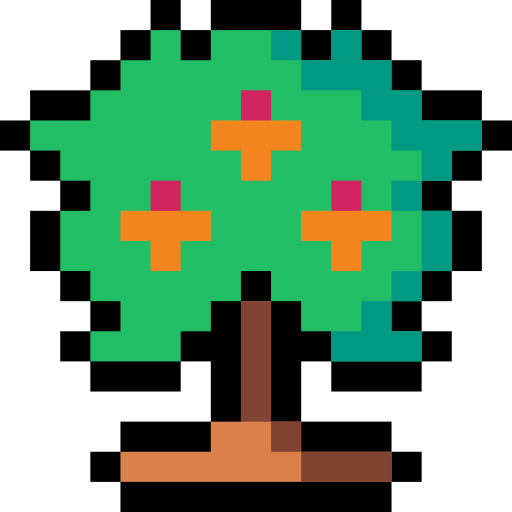 Дерево Pixel Linear color иконка